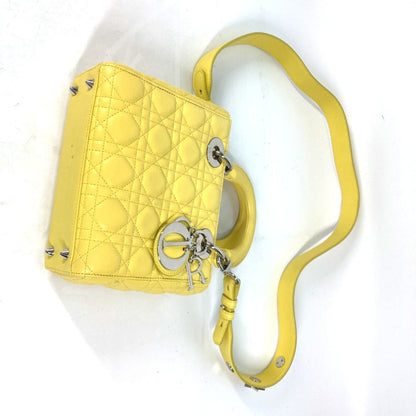 Dior Handbag M0532Pcal Lambskin Yellow Lady Dior Ladydior My Abcdior Women