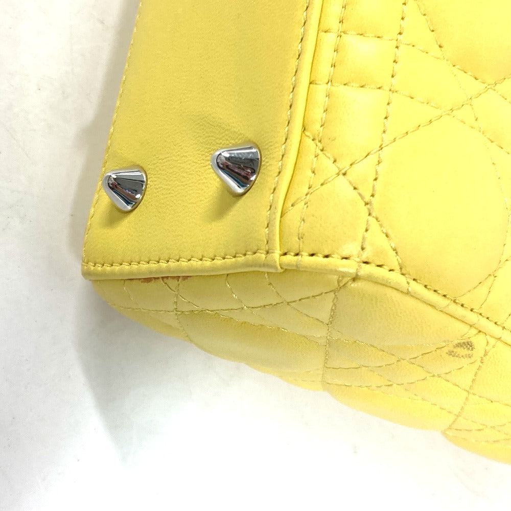Dior Handbag M0532Pcal Lambskin Yellow Lady Dior Ladydior My Abcdior Women