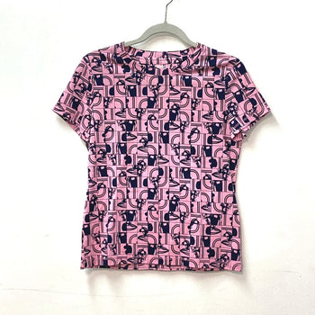 Hermes Short Sleeve T-Shirt Cotton Pink Apparel Short Sleeves Brides De Gala En Desolde Women 36