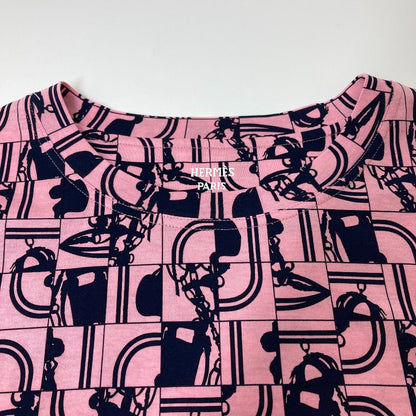 Hermes Short Sleeve T-Shirt Cotton Pink Apparel Short Sleeves Brides De Gala En Desolde Women 36