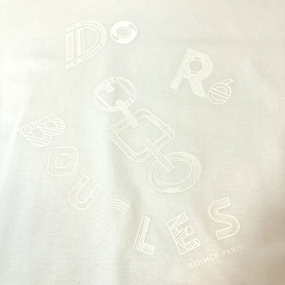 Hermes One Piece Cotton White Apparel De Re Boucle Women 42