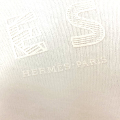 Hermes One Piece Cotton White Apparel De Re Boucle Women 42
