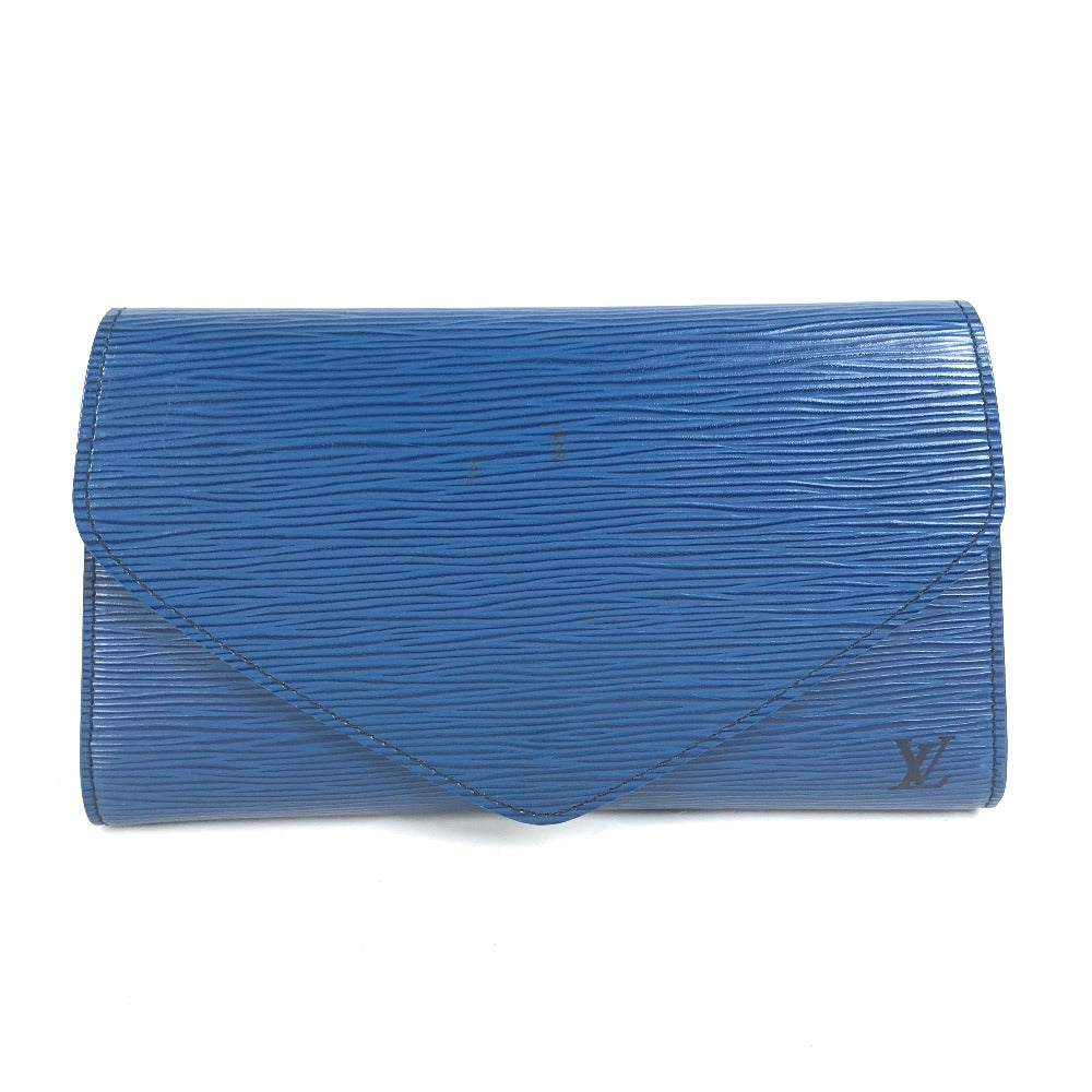 Louis Vuitton Clutch Bag M52635 Epi Leather Blue Epi Art Deco Women