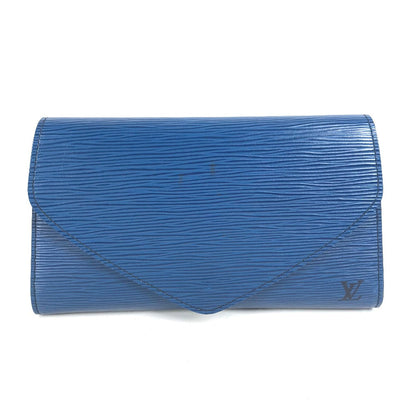 Louis Vuitton Clutch Bag M52635 Epi Leather Blue Epi Art Deco Women