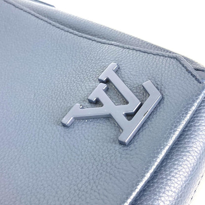 Louis Vuitton Shoulder Bag M21363 Cowhide Leather Navy Lv Aerogram Takeoff Messenger Mens
