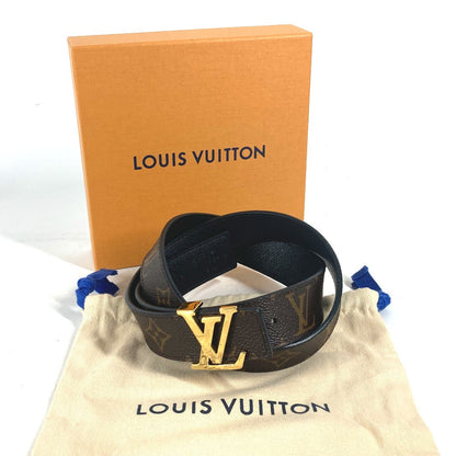 Louis Vuitton Belt M9453W Monogram Canvas Brown Monogram Suntulle Lv Initial Women 80