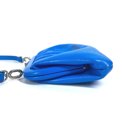 Balenciaga Clutch Bag 618895 Leather Blue Cloud Xs Logo Cloud Women
