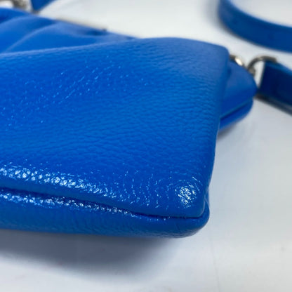 Balenciaga Clutch Bag 618895 Leather Blue Cloud Xs Logo Cloud Women