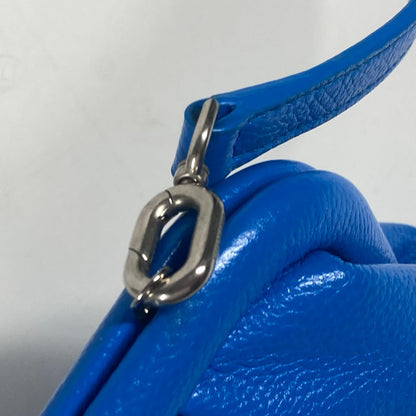 Balenciaga Clutch Bag 618895 Leather Blue Cloud Xs Logo Cloud Women