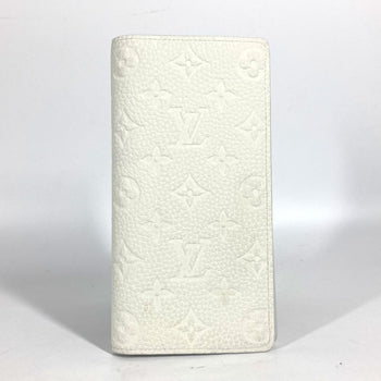 Louis Vuitton Long Wallet Purse M83066 Taurillon Clemence Leather White Long Wallet Monogram