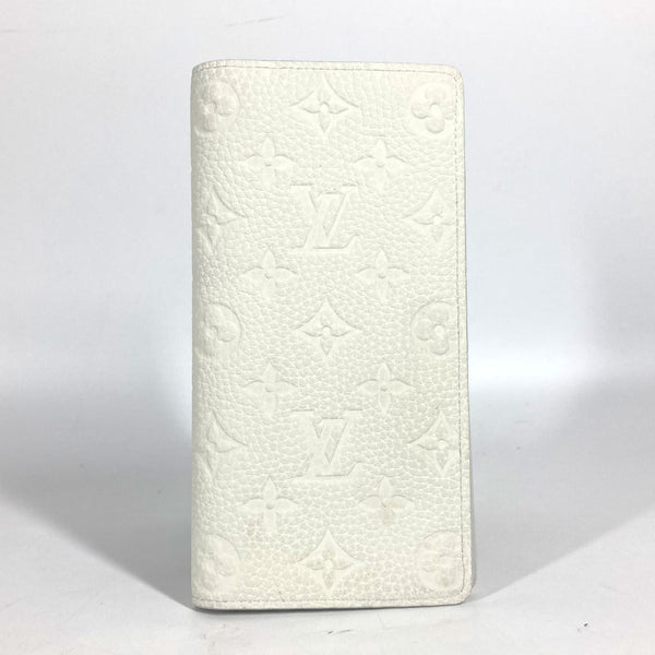 Louis Vuitton Long Wallet Purse M83066 Taurillon Clemence Leather White Long Wallet Monogram