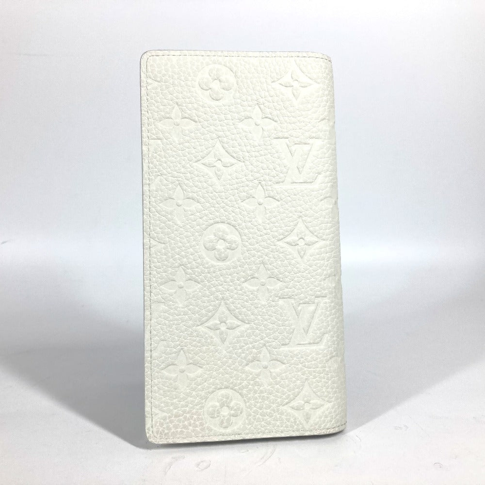 Louis Vuitton Long Wallet Purse M83066 Taurillon Clemence Leather White Long Wallet Monogram