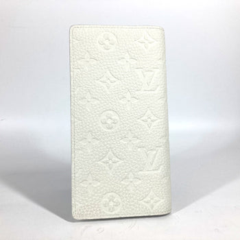 Louis Vuitton Long Wallet Purse M83066 Taurillon Clemence Leather White Long Wallet Monogram