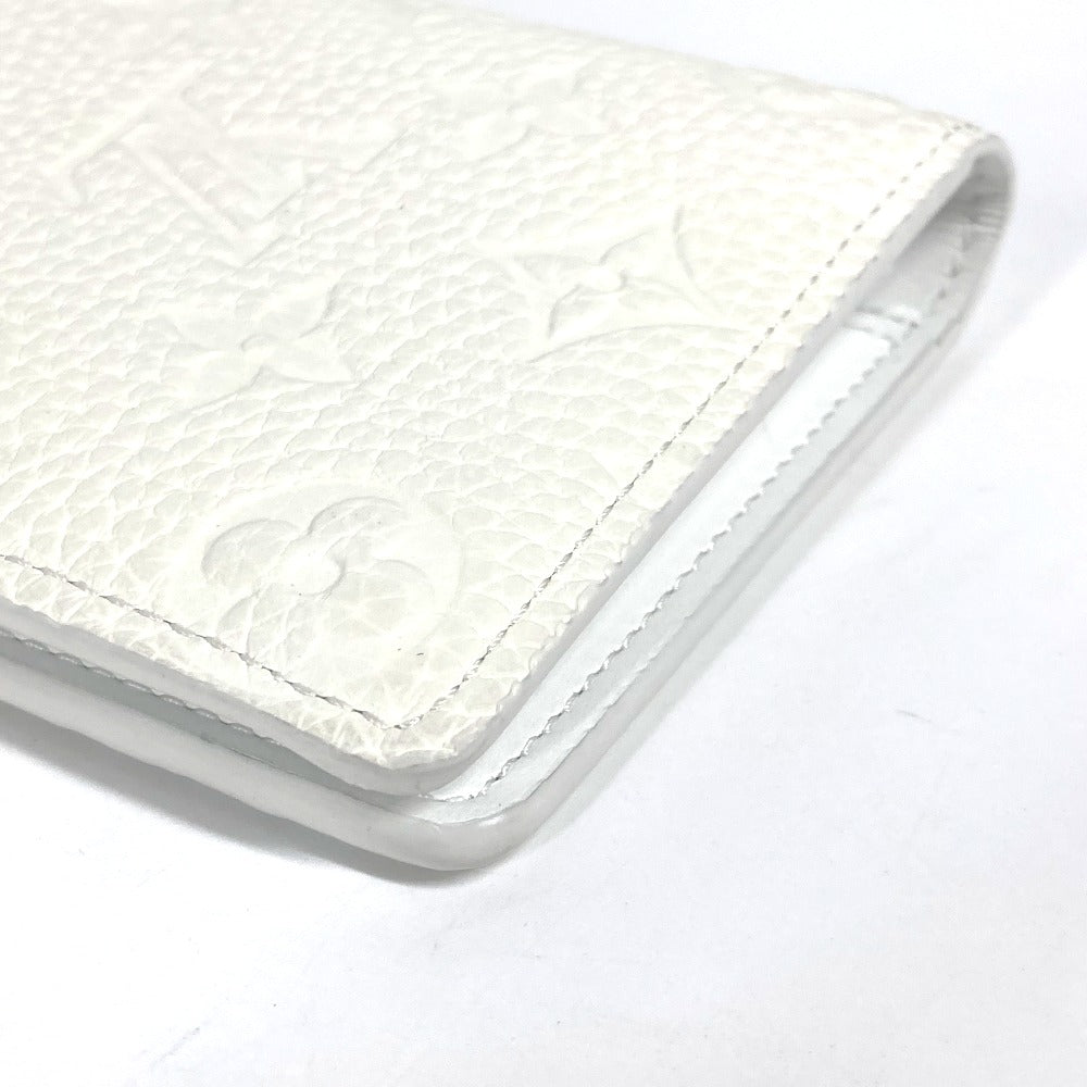 Louis Vuitton Long Wallet Purse M83066 Taurillon Clemence Leather White Long Wallet Monogram