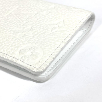 Louis Vuitton Long Wallet Purse M83066 Taurillon Clemence Leather White Long Wallet Monogram