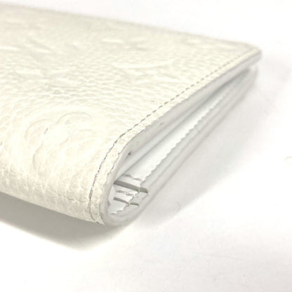 Louis Vuitton Long Wallet Purse M83066 Taurillon Clemence Leather White Long Wallet Monogram
