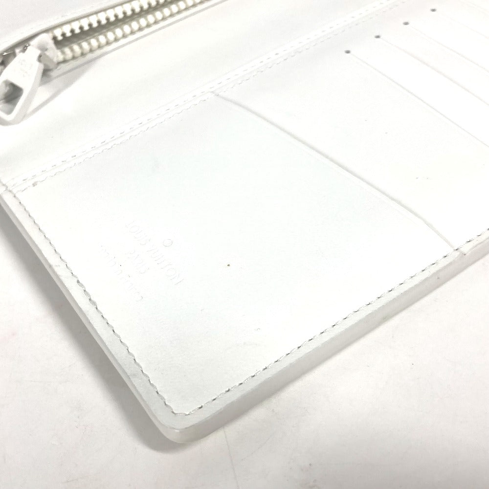 Louis Vuitton Long Wallet Purse M83066 Taurillon Clemence Leather White Long Wallet Monogram