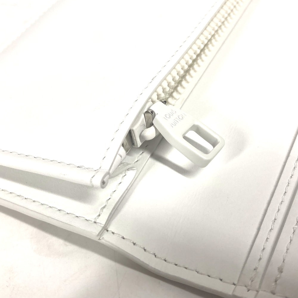 Louis Vuitton Long Wallet Purse M83066 Taurillon Clemence Leather White Long Wallet Monogram