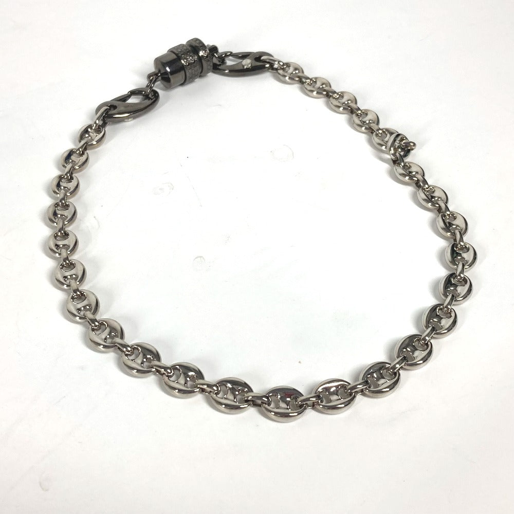 Dior Necklace N2062Hommt Metal Silvertype Chain Necklace Accessories Cylinder Cannage Mens