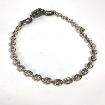 Dior Necklace N2062Hommt Metal Silvertype Chain Necklace Accessories Cylinder Cannage Mens
