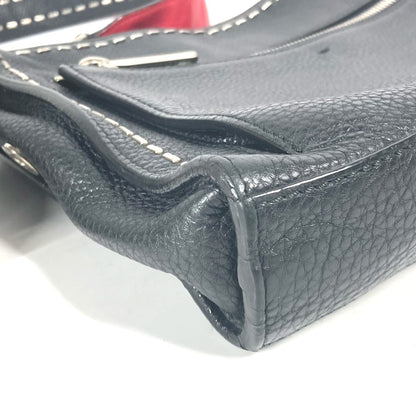 Fendi Shoulder Bag 7Va407 Leather Black Messenger Bag Celeria