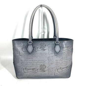 Berluti Business Bag Uo223P , Scritto Leather Gray Toujours Mini Neo Scritto Mens