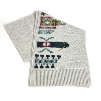 Hermes Scarf Wool, Cashmere Light Gray Type Autumn/Winter 2023 Collection Couleur En Coeur Mens
