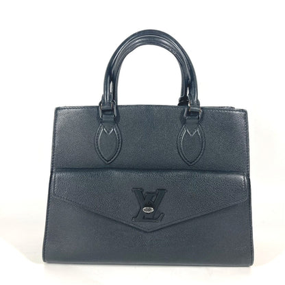 Louis Vuitton Handbag M55845 Grain Calfskin Leather Black Tote Bag Shoulder Bag Rock Me Tote Pm