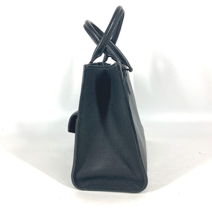 Louis Vuitton Handbag M55845 Grain Calfskin Leather Black Tote Bag Shoulder Bag Rock Me Tote Pm
