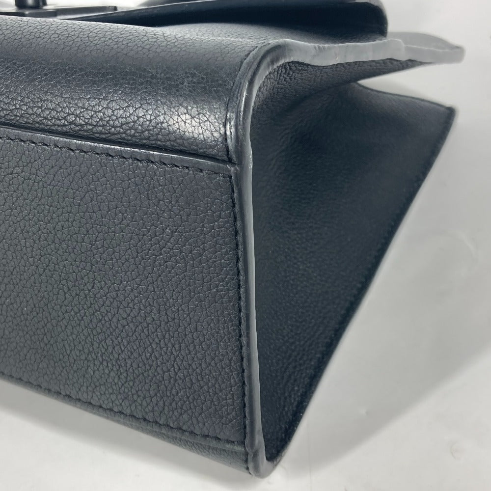 Louis Vuitton Handbag M55845 Grain Calfskin Leather Black Tote Bag Shoulder Bag Rock Me Tote Pm