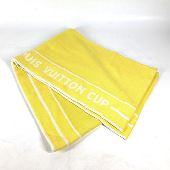Louis Vuitton Scarf Cotton, Cashmere Yellow Lvcup Louis Vuitton Cup Logo Mens(Unisex)
