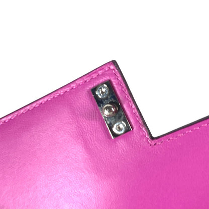 Hermes Clutch Bag Shave Purple Veru Women