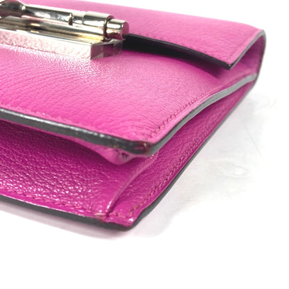 Hermes Clutch Bag Shave Purple Veru Women
