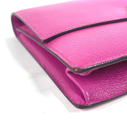 Hermes Clutch Bag Shave Purple Veru Women