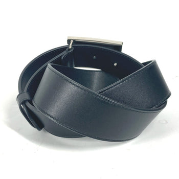 Gucci Belt 550106 Leather Black Sequin Gg Logo Crystal Women