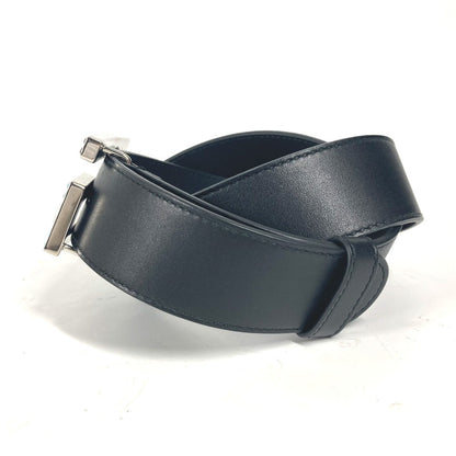 Gucci Belt 550106 Leather Black Sequin Gg Logo Crystal Women