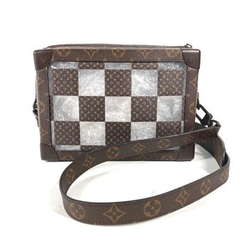 Louis Vuitton Shoulder Bag M20871 Canvas, Pvc Brown Monogram Chess Slim Soft Trunk