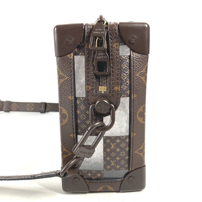Louis Vuitton Shoulder Bag M20871 Canvas, Pvc Brown Monogram Chess Slim Soft Trunk