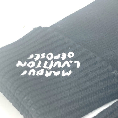 Louis Vuitton Gloves M7824I Wool, Cotton Black Touch-Screen Compatible Fingertips Globe Damier
