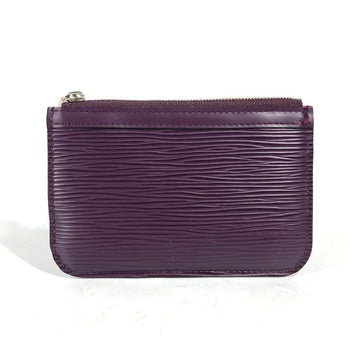 Louis Vuitton Coin Case M6660K Epi Leather Purple Epi Pochette Cle Nm Women(Unisex)
