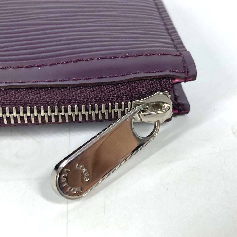 Louis Vuitton Coin Case M6660K Epi Leather Purple Epi Pochette Cle Nm Women(Unisex)