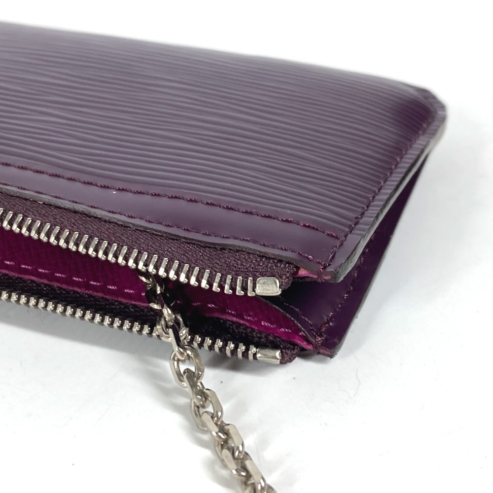 Louis Vuitton Coin Case M6660K Epi Leather Purple Epi Pochette Cle Nm Women(Unisex)