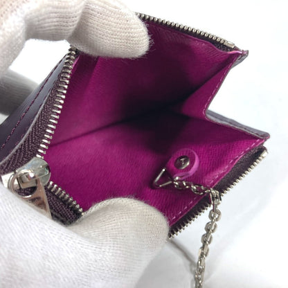 Louis Vuitton Coin Case M6660K Epi Leather Purple Epi Pochette Cle Nm Women(Unisex)