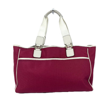 Gucci Shoulder Bag 264216 Leather/Nylon Jacquard Pink Gg Charm Logo Women