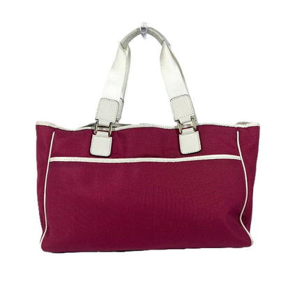 Gucci Shoulder Bag 264216 Leather/Nylon Jacquard Pink Gg Charm Logo Women