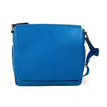 Louis Vuitton Shoulder Bag M32823 Taiga Leather Blue Taiga Roman Pm Unisex(Unisex)