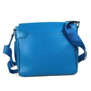 Louis Vuitton Shoulder Bag M32823 Taiga Leather Blue Taiga Roman Pm Unisex(Unisex)