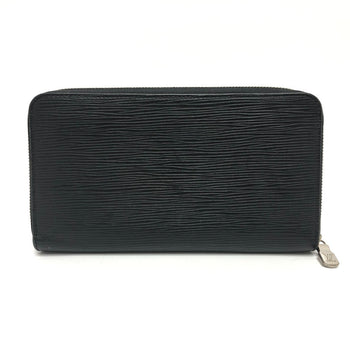 Louis Vuitton Long Wallet Purse M62643 Epi Leather Black Epi Zippy Organizer Nm Mens