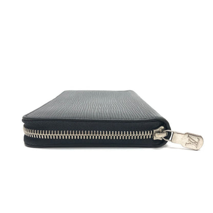 Louis Vuitton Long Wallet Purse M62643 Epi Leather Black Epi Zippy Organizer Nm Mens