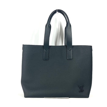 Louis Vuitton Tote Bag M24771 Taurillon Clemence Leather Black Aerogram Pilot Tote Unisex(Unisex)